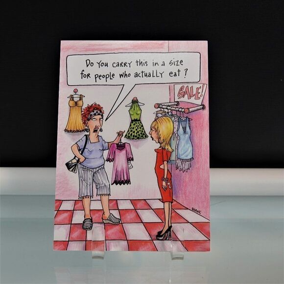 Funny Birthday Card Do You Carry This In A Size - Picture 1 of 5